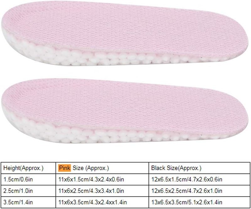 klarako Heel Cushion Inserts, Half Invisible Heel Insert Shoes Lift Pad Taller Cushion Heel Lift Inserts[1#1.5cm], Height Increase Insoles InsolesShoe Accessories - Image 4