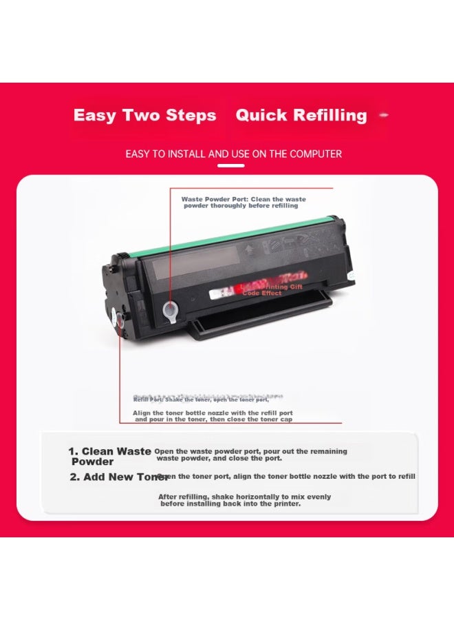 Jingcheng Pd203t Toner Cartridge Compatible With Pantum M6200w P2228 P2200w M6203 M6602w Ink Cartridge Pd203 Refillable High Capacity Toner Cartridge - Image 2