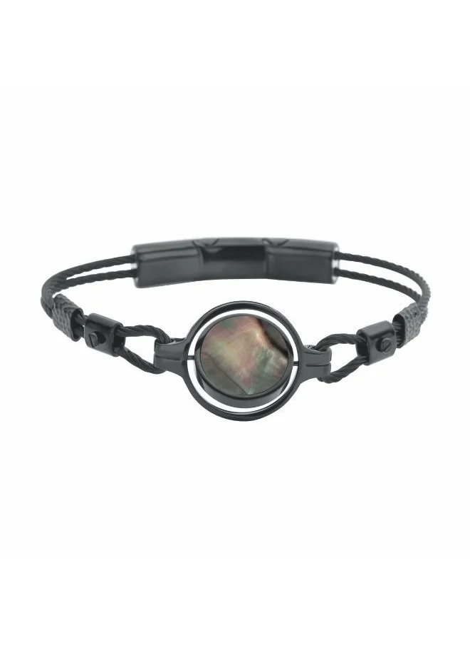 شيروتي 1881 CERRUTI VOLTEAR IPGUN BLACK MOP BRACELET