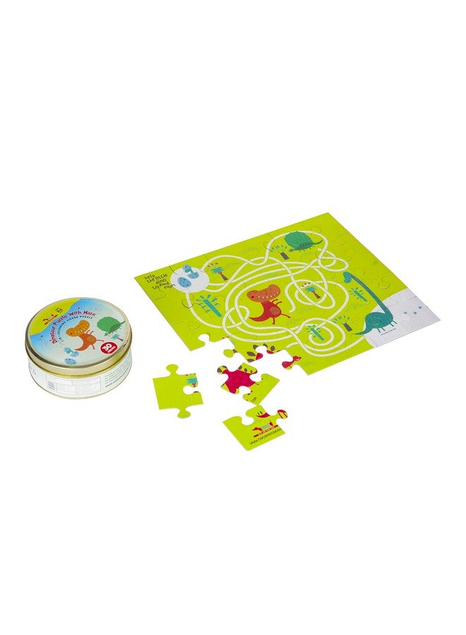 كوكوموكو كيدز أحجية ديناصورات كوكوموكو للأطفال، مكونة من 30 قطعة، أحجية صور مقطعة، لعبة تعليمية وهدية إرجاع للأولاد والبنات من عمر 2 إلى 7 سنوات، أحجية ديناصورات أرضية كبيرة - Image 2