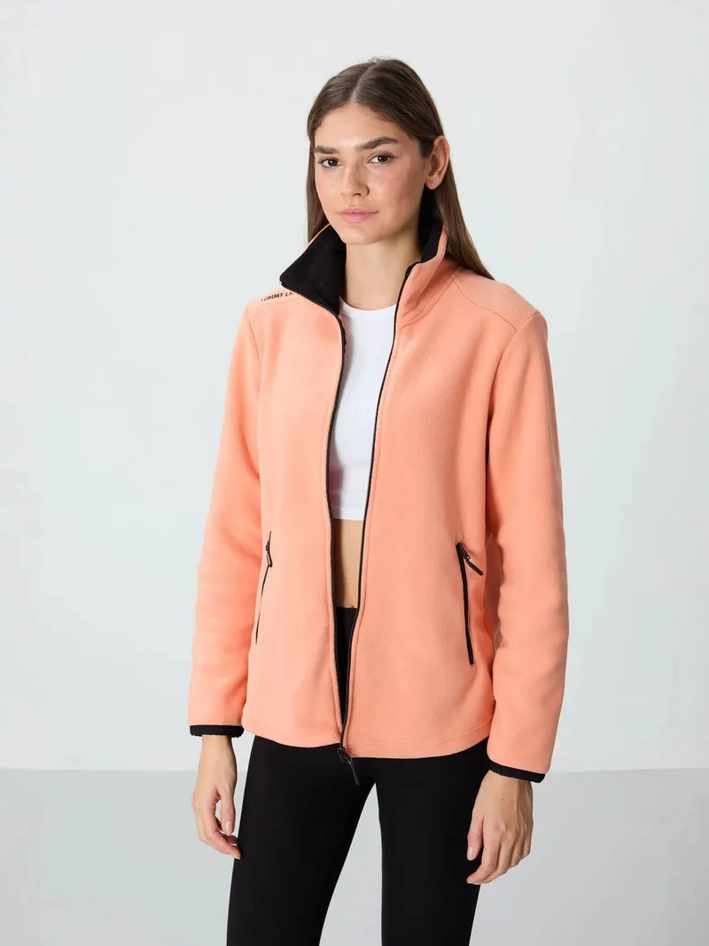 تومي لايف TOMMY Women's Plush Zip-Front Sweatshirt