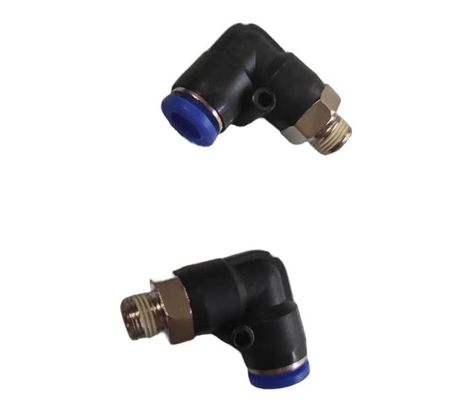 DLEIN DLIEN 8mm X 1/8" L Connector Quick Fittings Pneumatic Elbow Straight Push Connector (Pack of 2) - Image 5