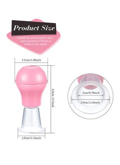 HY 4 Pieces Nipple Sucker Nipple Corrector Nipple Puller Women Breastfeeding Flat Inverted Nipple, Aspirator Nipples Retraction Nipples Silicone Cups for Mommy Girl (Pink+Blue)  - Image 2