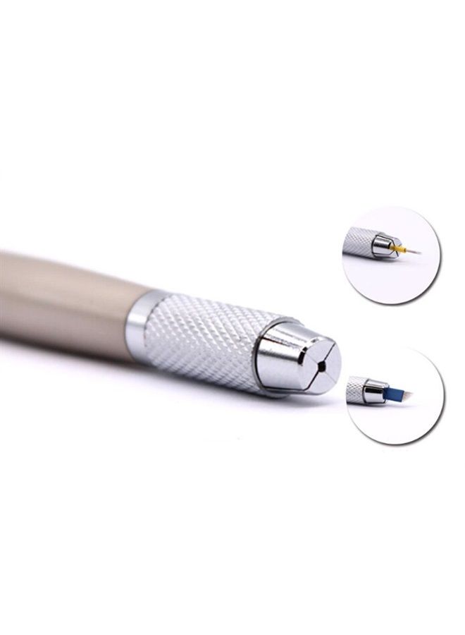 XIAOYU قلم الحواجب الدائم اليدوي المتعدد الوظائف 3 في 1 من شياويو - شامبانيا - Image 4