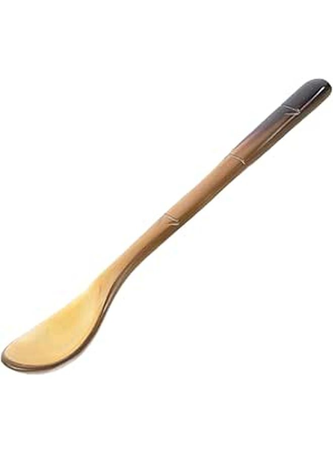 Natural Horn Handle Coffee Spoon 17cm For Sauces Ice Cream Serving Household Restaurant - Image 1