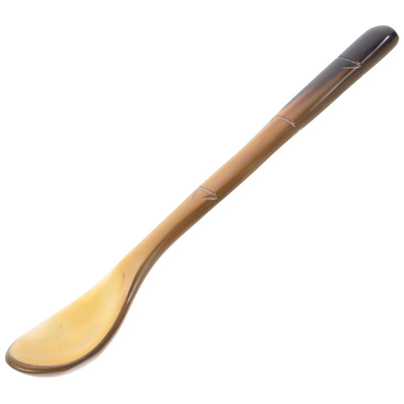 Natural Horn Handle Coffee Spoon 17cm For Sauces Ice Cream Serving Household Restaurant - Image 2