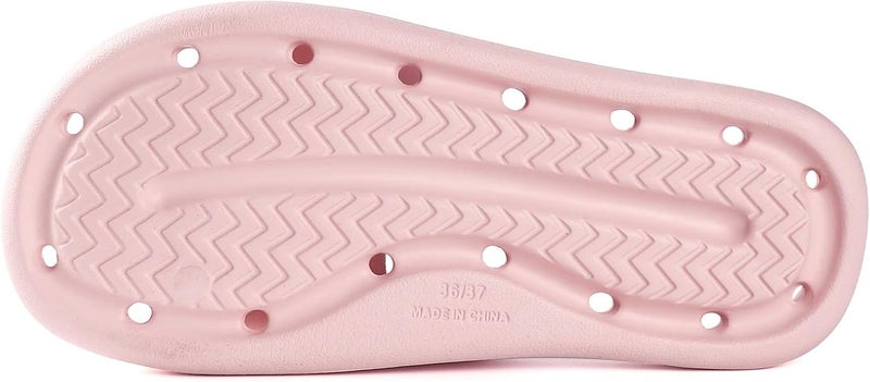 GETOEU Shower Shoes for Women and Men Massage Slide Sandals Soft Cushioned Anti-Slip Pool Slides Comfort Arch Support Quick Drying Shower Shoes with Drain Holes Bathroom Slides Slippers - Image 5