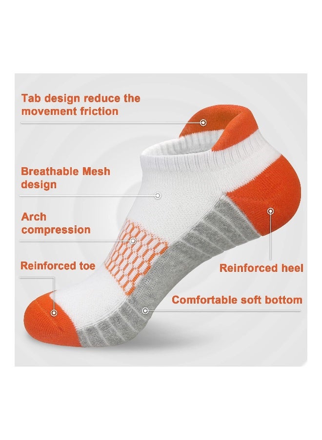 6 Pairs Womens Thermal Running Socks - Cushioned Non-Slip Ankle Athletic Socks for Ladies, Perfect for Sports & Walking (EU 36-40) - Image 2