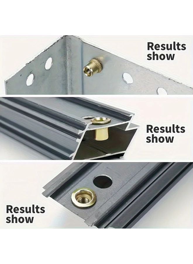 3 In 1 Carbon Steel Riveting Tool Set M3 M4 M5 with 30 Rivets 3 Nozzles Heavy Duty Rivet Gun for Metal Plastic Wood - Image 4