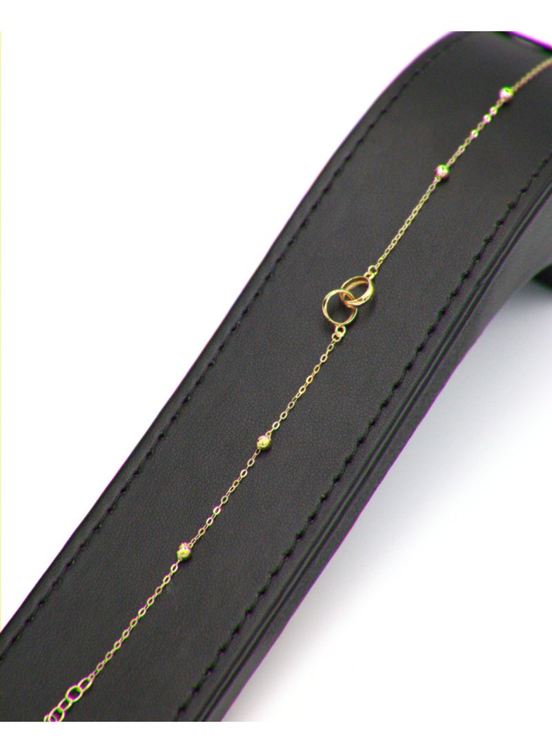 18K gold bracelet, weight 1.03 grams.