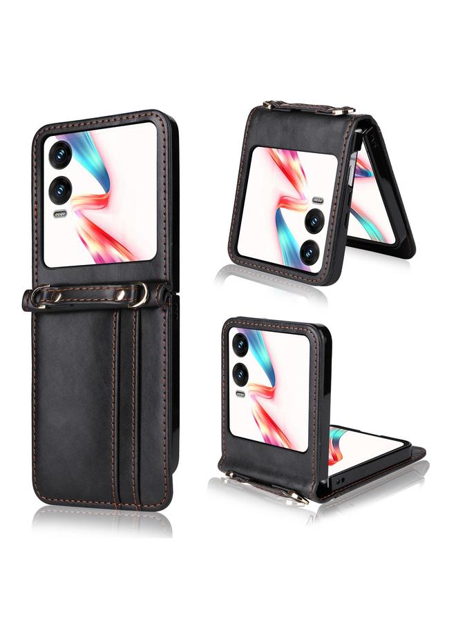 Zaboon Case For Infinix Zero Flip Crossbody Card Bag PU Folding Phone Case - Image 1