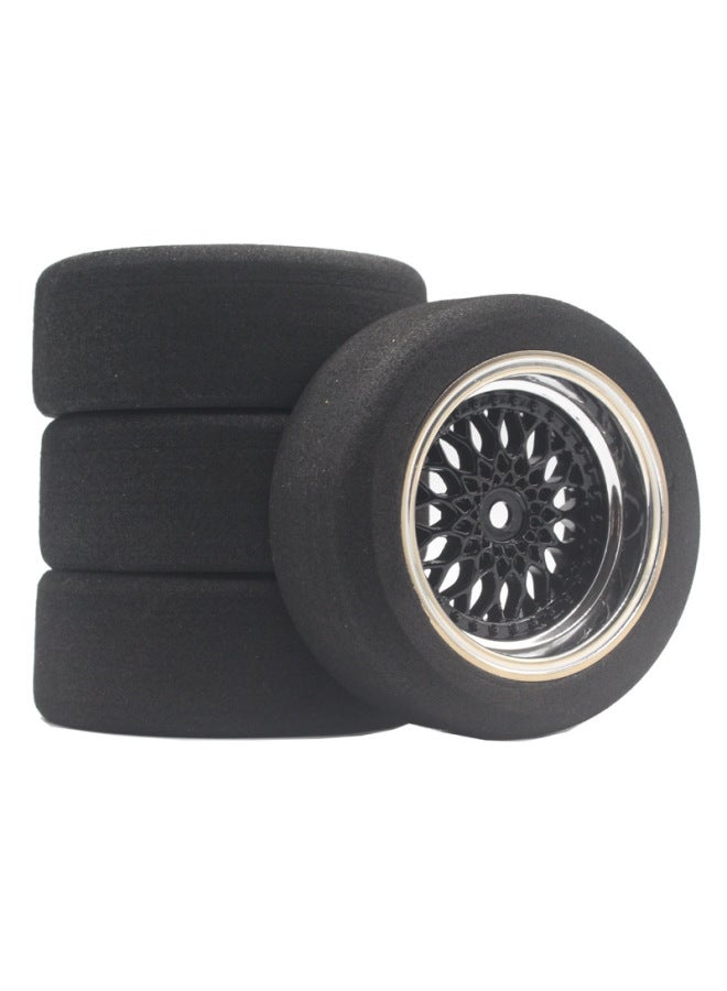 1/10 Flat Running Sponge Tire RC Tire Professional Racing UnlimiteD HSP94123 Sakura D4 Tamiya TT02 Flat Sports Car-Color:9 Degree Wheel Hub-gold Electroplated - Image 2
