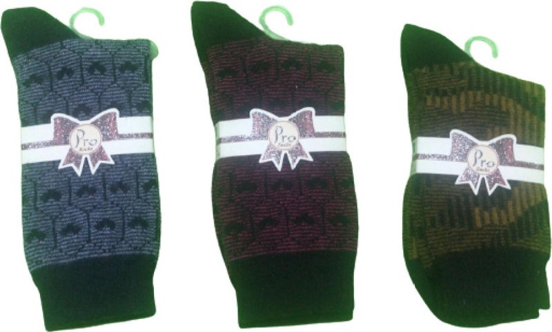 PRO 12 Pairs of Seamless Terry Wool Socks 