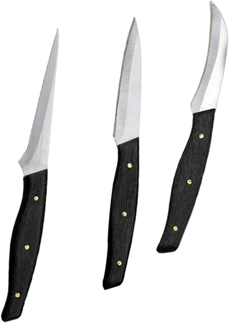 Fruit Carving Knives and Kitchen Cutters Set 3pcs Stainless Steel Carving Supply for Culinary Fruit Slicer Professional Kitchen Tools for Gourmet Platters and - Image 1