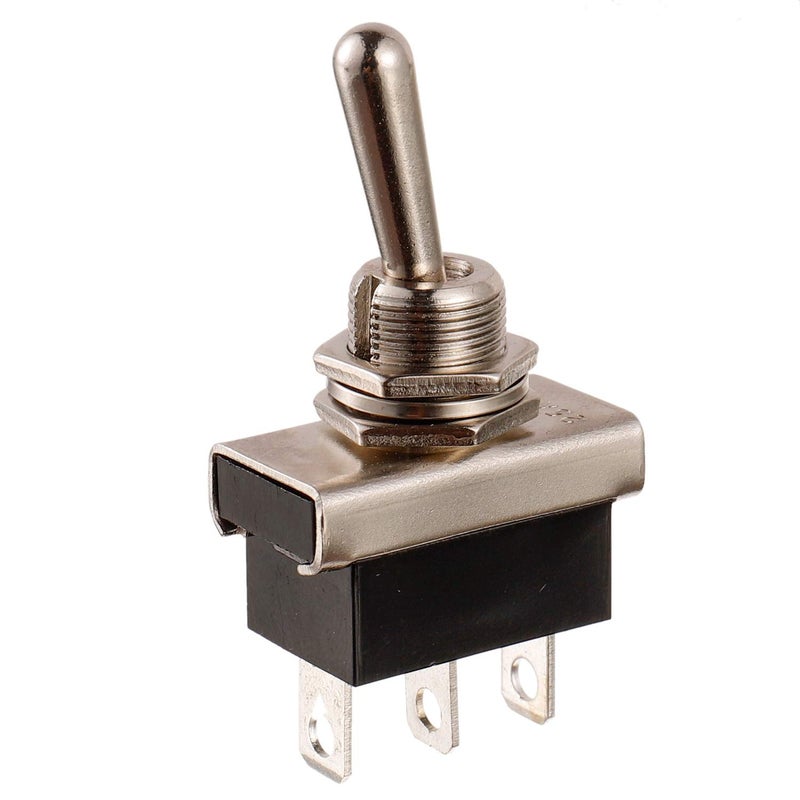 BOJACK Toggle Switch SPDT ON-Off-ON 3 Terminal pin 12 VDC 25 A with Waterproof Cap for Auto Car 103 (Pack of 2) - Image 2