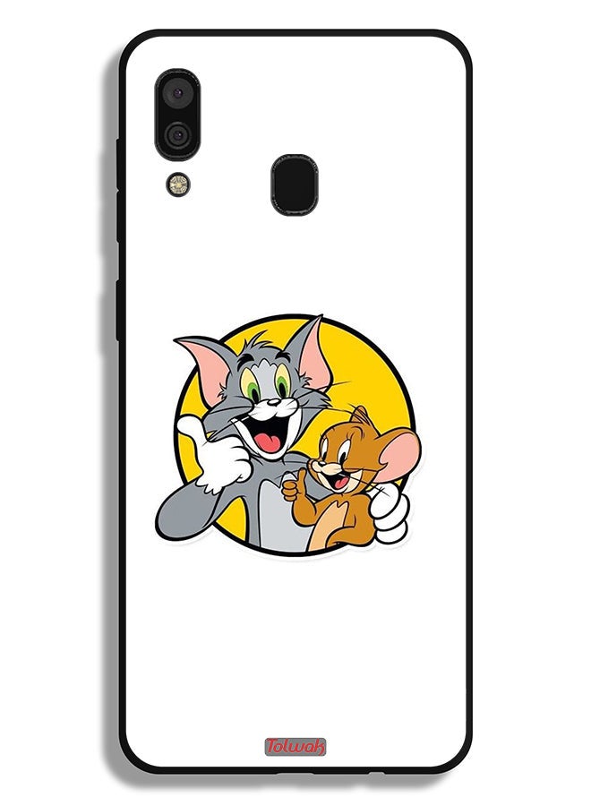 Tolwak Samsung Galaxy A20 Protective Case Cover Tom And Jerry - Image 1