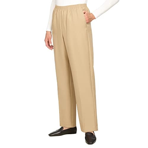 Alfred Dunner Women's Medium Pant,Tan,10 - Image 4
