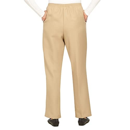 Alfred Dunner Women's Medium Pant,Tan,10 - Image 3
