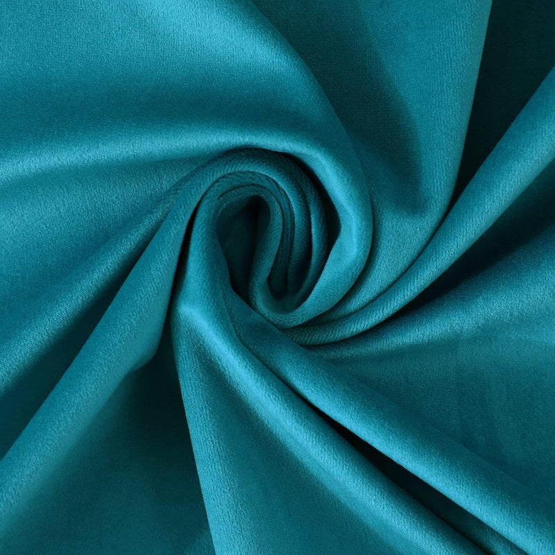mixeoo Comfy Dark Turquoise Throw Pillow Covers Decorative Square Solid Thick Velvet Super Soft Cushion Cases Home Decor for Sofa Couch Living Room Chair, Set of 2, 18 x 18 Inch - Image 5