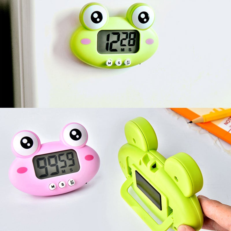 Digital Kitchen Timer Cute Animal Timer with Strong Magnet Back Stand Loud Alarm Large Screen Cooking Timer Clock for Time Management Workout Baking Egg Timer - Image 4