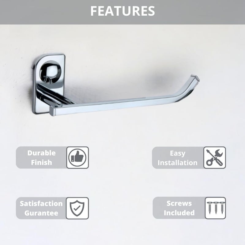 LUXIUR Towel Hanger for Bathroom and Kitchen Accessories Item Holder, 304 Grade Stainless Steel Towel Ring, Napkin Holder for Wash Basin, Chrome Finish - Image 3