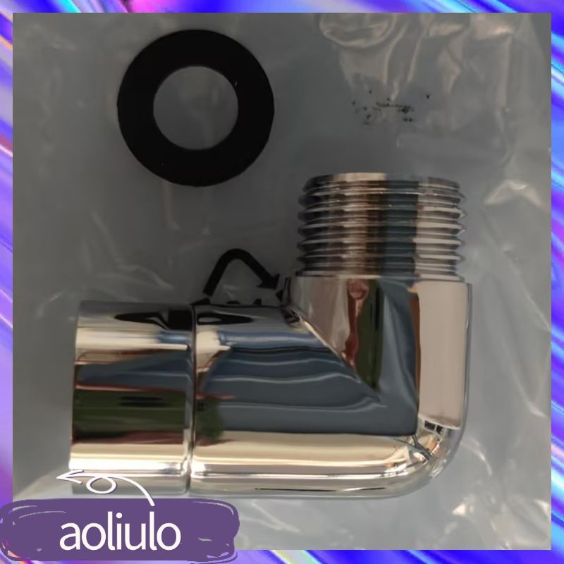 Overhead shower adapter 90-degree right angle elbow brass union swivel connection to wall shower head connector - Image 4