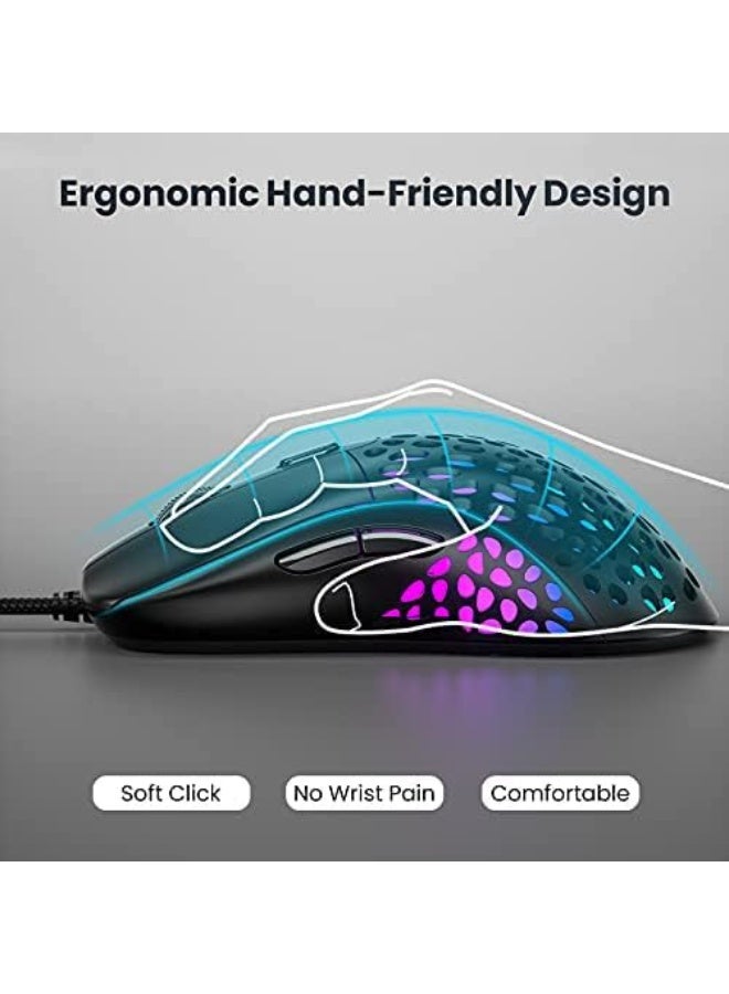 Gaming Mouse with RGB Lighting – High Precision & Ergonomic Design - Image 4