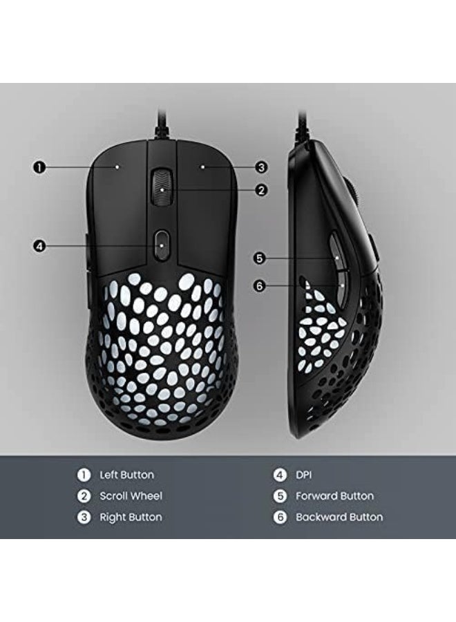 Gaming Mouse with RGB Lighting – High Precision & Ergonomic Design - Image 3