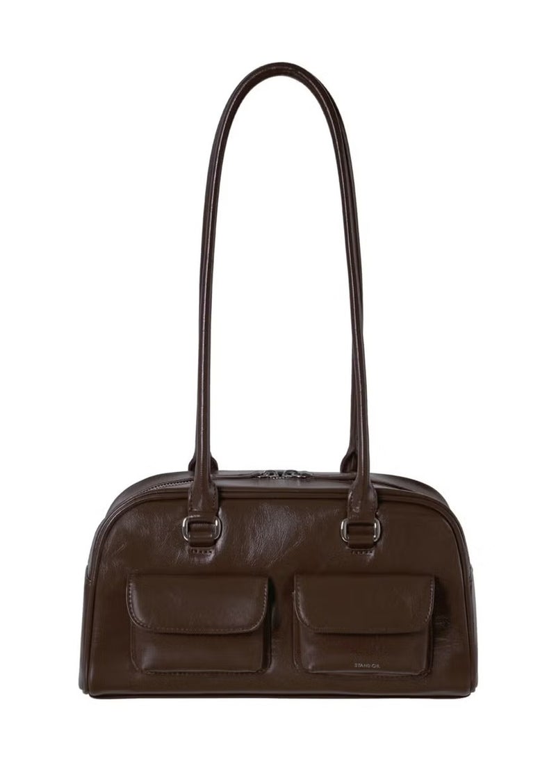 ستاند حقيبة كتف جلدية "تشابي" من ستاند أويل - Image 1