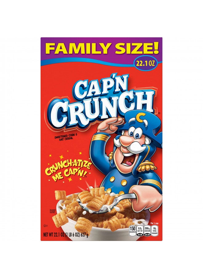 Cap'n Crunch Cap'n Crunch Cereal, Original, 22.1oz Box  - Image 2