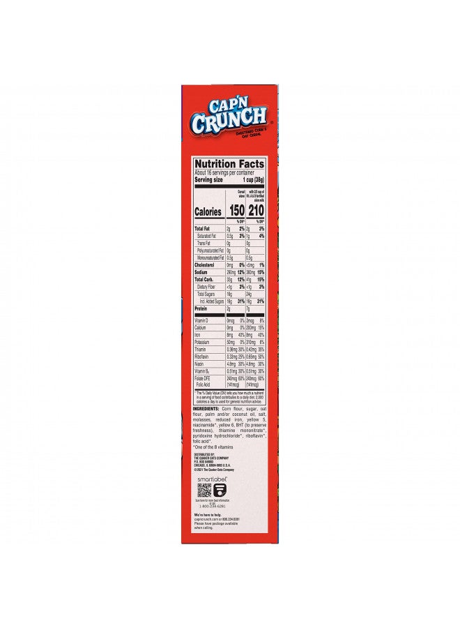 Cap'n Crunch Cap'n Crunch Cereal, Original, 22.1oz Box  - Image 4