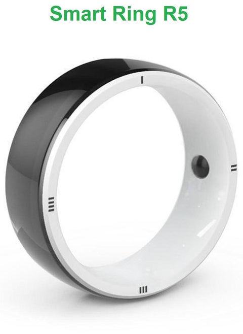 Smart Ring R5 Newest Intelligent Wearable Device Build-in 6 RFID Cards 128GB Wireless Disk Sharing 2 Health Stones NFC Functions for iPhone Android Size: M (Perimeter 58-63mm, Diameter 19mm)
