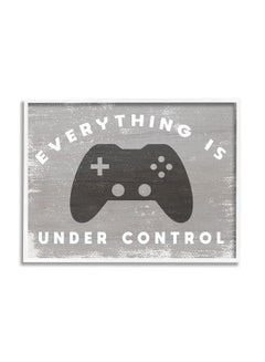 Stupell Industries Everything Rustic Video Game Controller, Designed By Daphne Polselli White Framed Wall Art, 24 X 30, Grey  - Image 1