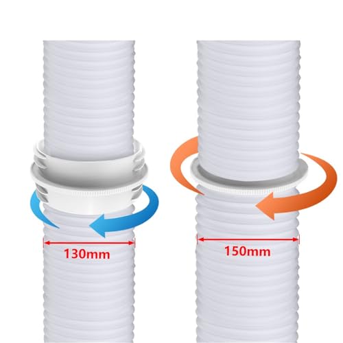 Ptazucv Portable Air Conditioning Hose Connector, Suitable For Clockwise And Counterclockwise AC Threaded Hose Extensions,Universal For 5.1Inch And 5.9Inch Diameter Air Conditioning Exhaust Hose Extensions - Image 5