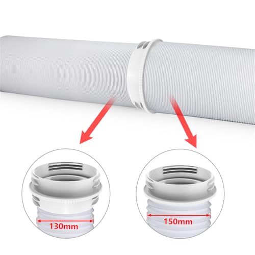 Ptazucv Portable Air Conditioning Hose Connector, Suitable For Clockwise And Counterclockwise AC Threaded Hose Extensions,Universal For 5.1Inch And 5.9Inch Diameter Air Conditioning Exhaust Hose Extensions - Image 4