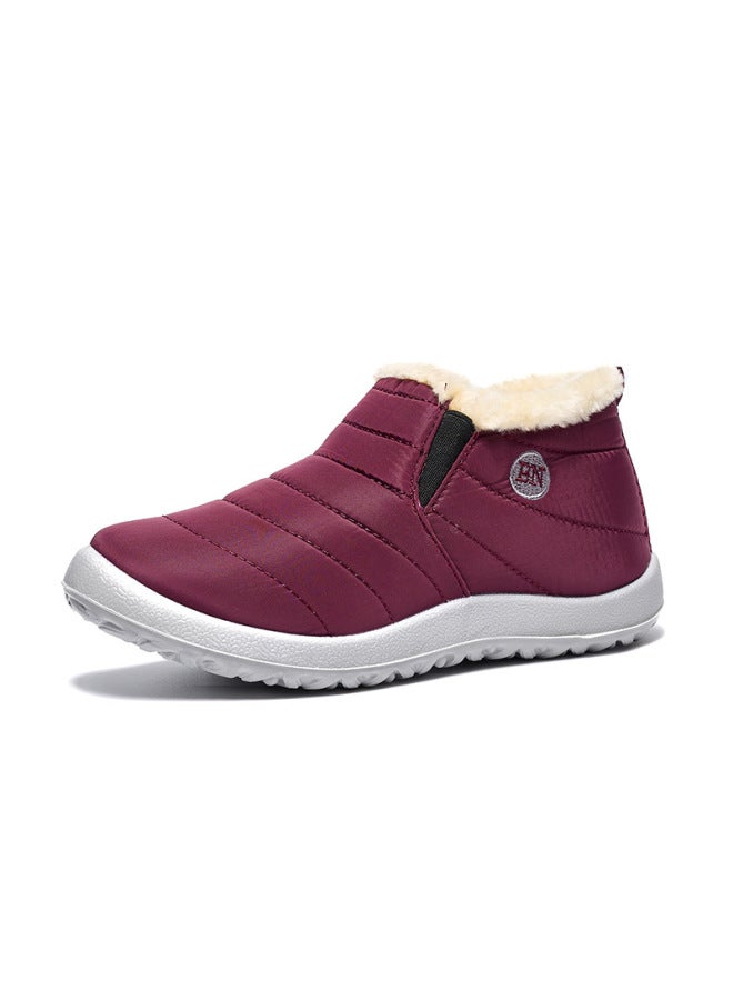 Export Large Size Cotton Shoes 35-47 Casual Warm And Cold-resistant Lazy Lightweight Waterproof Umbrella Cloth Snow Boots Pu