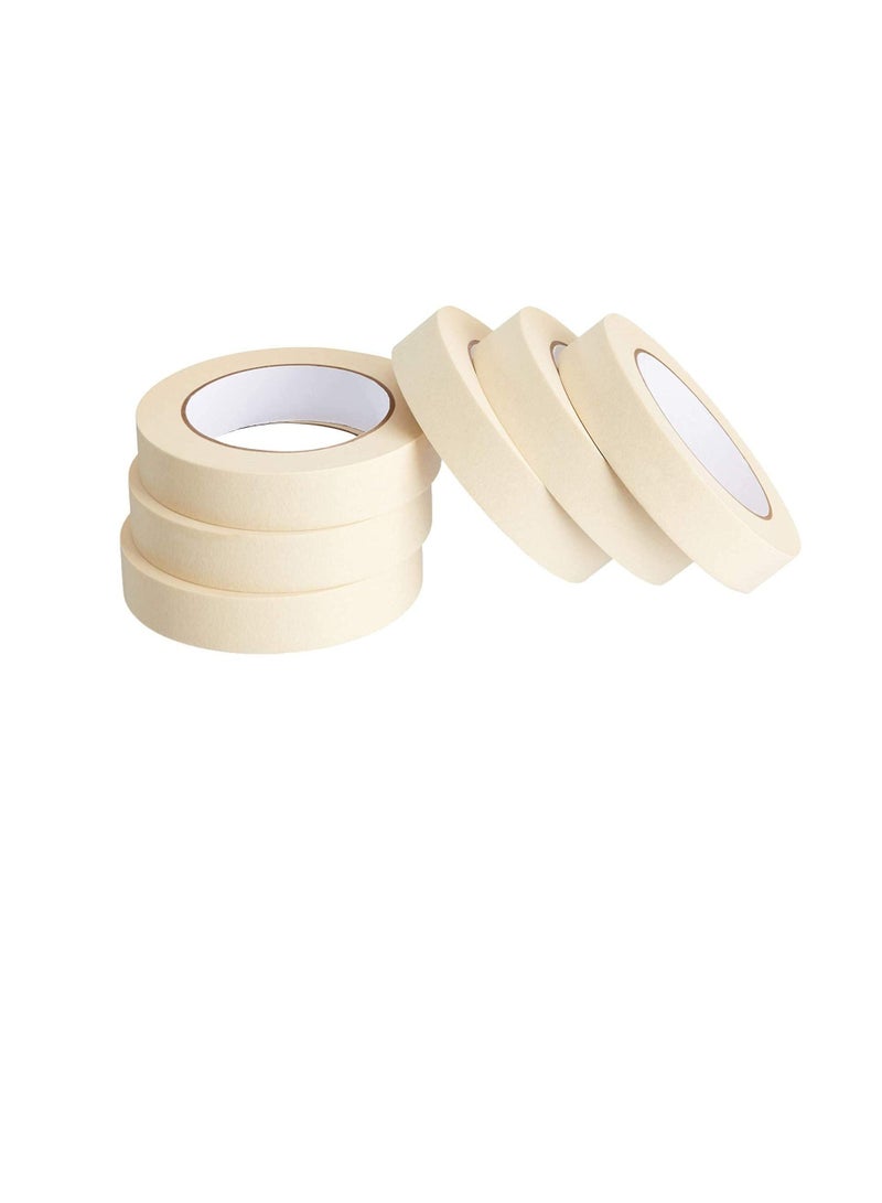 Generic Adhesive Masking Tape General Purpose Painter's Tape Bulk for Painting, Labeling, Packing, Craft, Art, Home, Office, School Etc. (Pack of 6-1 Inch)  - Image 1