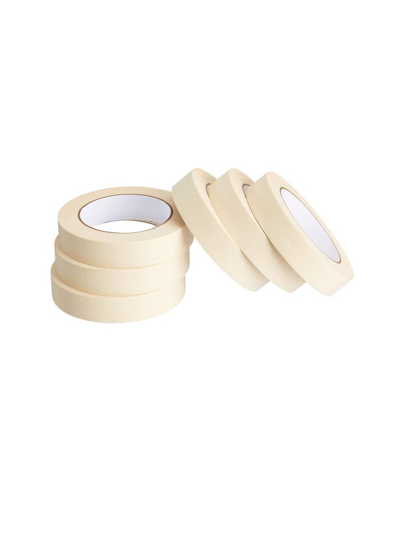 Generic Adhesive Masking Tape General Purpose Painter's Tape Bulk for Painting, Labeling, Packing, Craft, Art, Home, Office, School Etc. (Pack of 6-1 Inch)  - Image 3