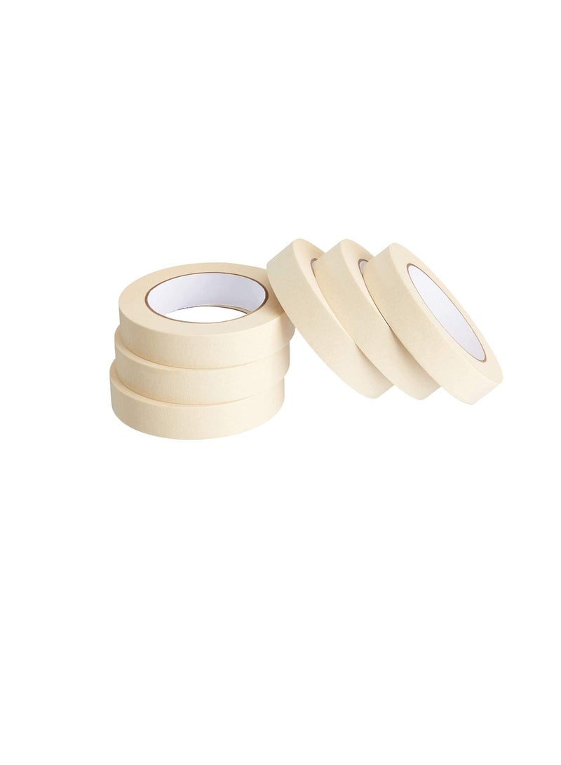 Generic Adhesive Masking Tape General Purpose Painter's Tape Bulk for Painting, Labeling, Packing, Craft, Art, Home, Office, School Etc. (Pack of 6-1 Inch)  - Image 2