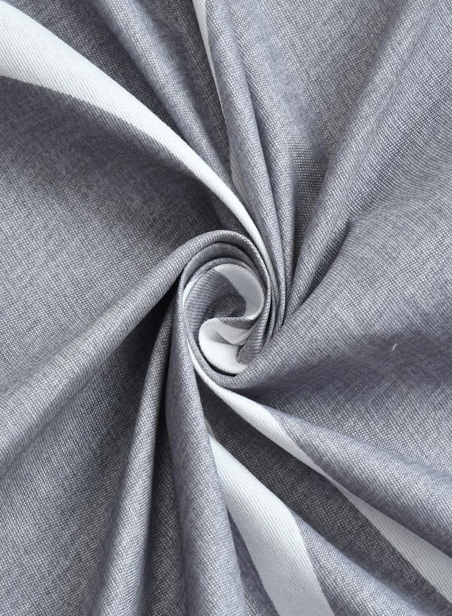 Delight Zone Glace Cotton 160TC Prime Collection Double Flat Bedsheet with 2 Pillow Covers - (Grey2) - Image 2