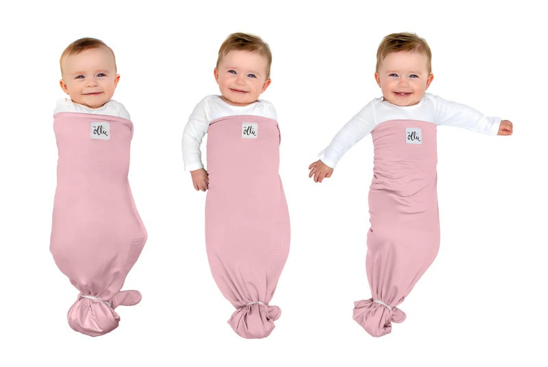 The Ollie Swaddle â€“ Adjustable Baby Swaddle for Newborns | Pediatrician-Approved for Safe Sleep | Easy Closure | Arms-Out | Lightweight, Machine-Washable | Easy Diaper Access - Image 1