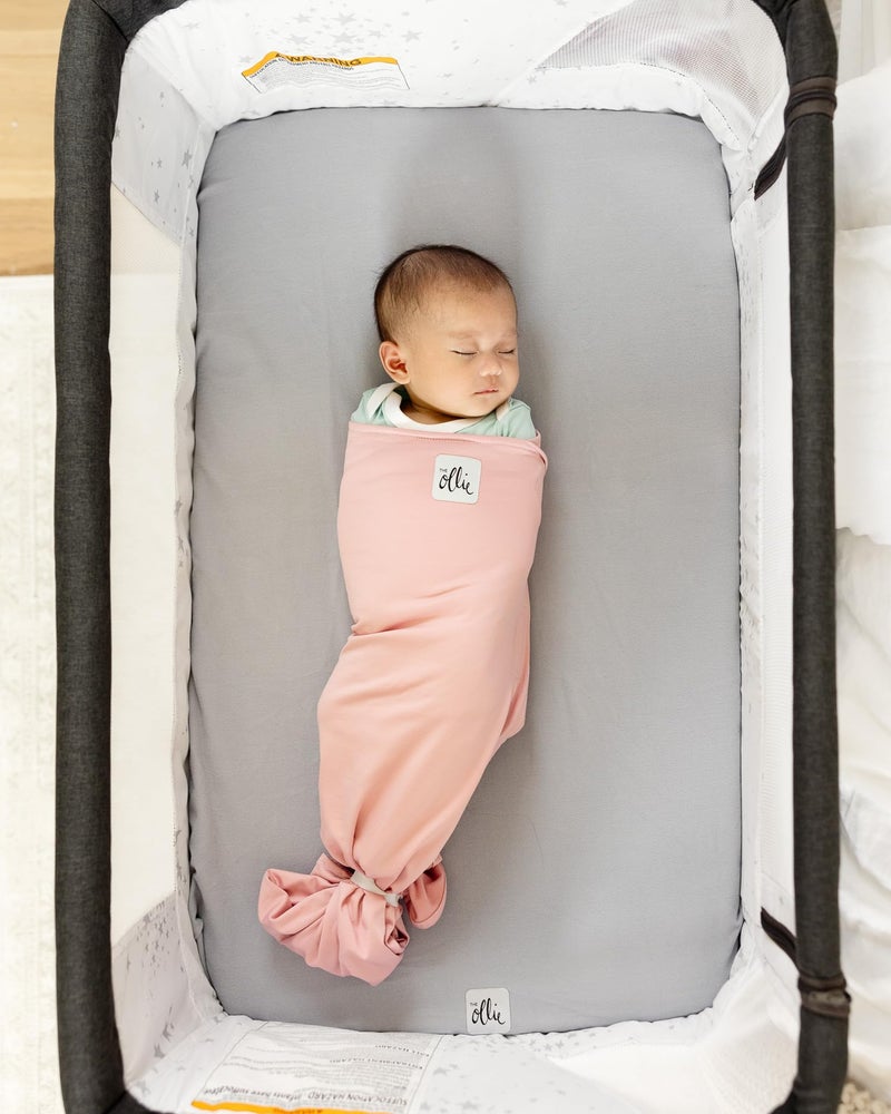 The Ollie Swaddle â€“ Adjustable Baby Swaddle for Newborns | Pediatrician-Approved for Safe Sleep | Easy Closure | Arms-Out | Lightweight, Machine-Washable | Easy Diaper Access - Image 4