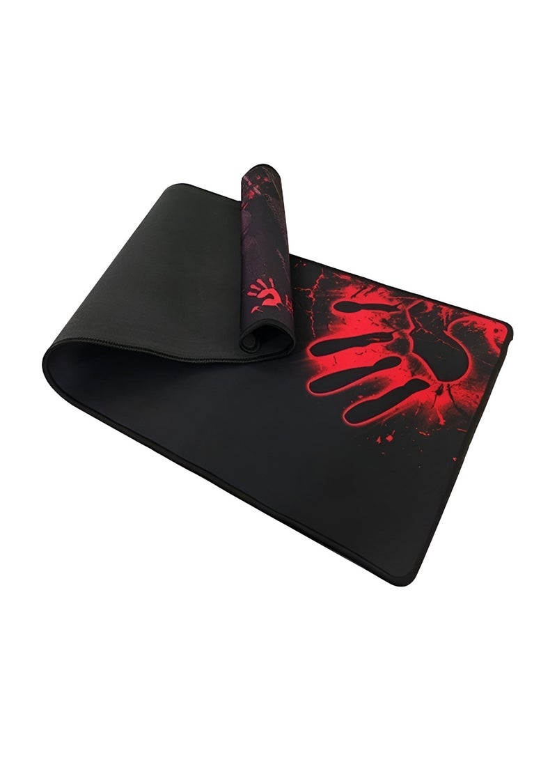 Bloody large-size gaming mouse pad with stitched edge – modern design in black and red - Image 3