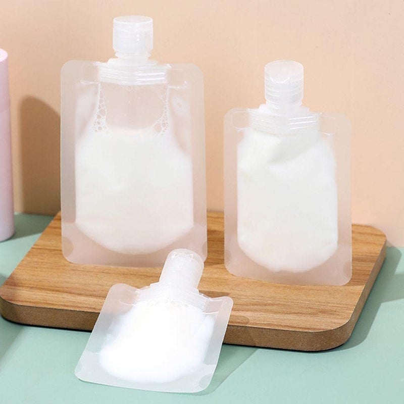Lampostick Lampostick Clamshell Packaging BagStand Up Spout Pouch Plastic Translucent Frosted Leakproof Hand Sanitizer Lotion Shampoo Fluid Bottles Travel Bag3050100ml  - Image 2