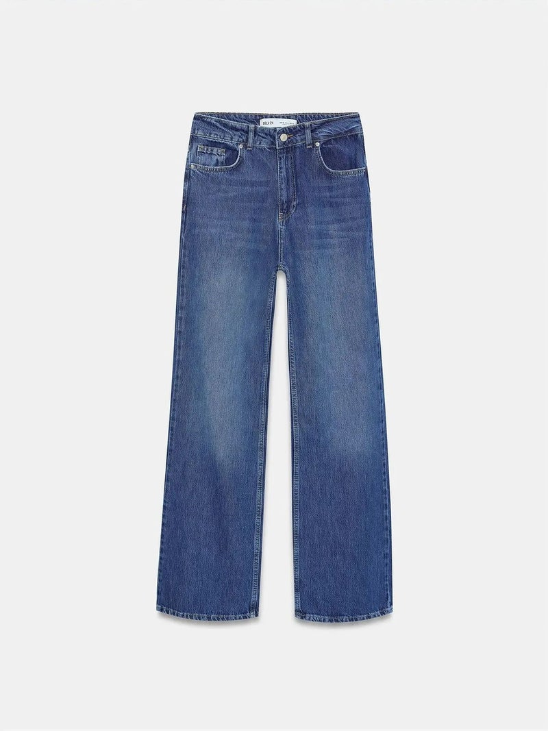 DILVIN High-Waist Wide-Leg Denim Jeans - Image 5