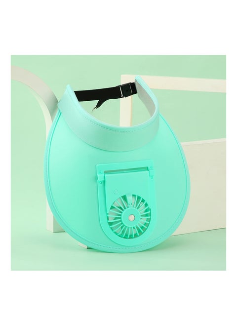 Sun Visor Hats with Fan, UPF 50+ Visor with Built-in Fan 2 in 1 Fan Visor Hat Outdoor Cooling Hat Portable Fan Hat Adjustable Visor Fan Sun Protection Hat with 3 Temp Modes for Women Travel