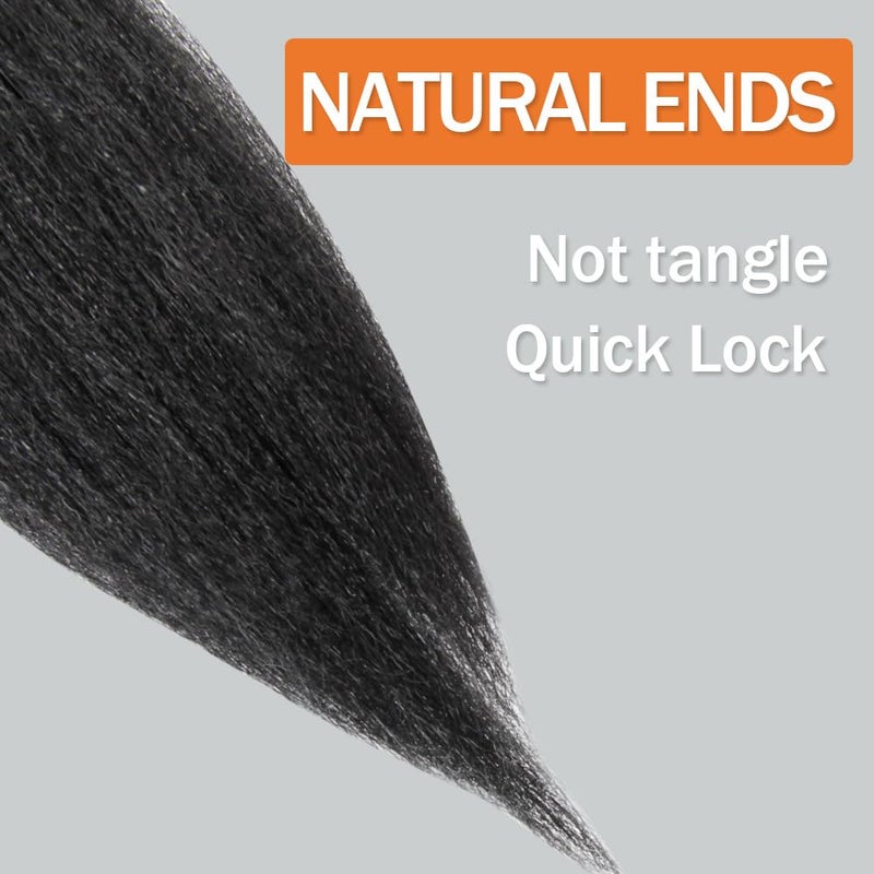 Osuntress Braiding Hair Pre Stretched 10 Inch 4 Packs, Short Hair Extensions for Braids, Synthetic Braiding Hair Prestretched 1B(Natural Black) - Image 5