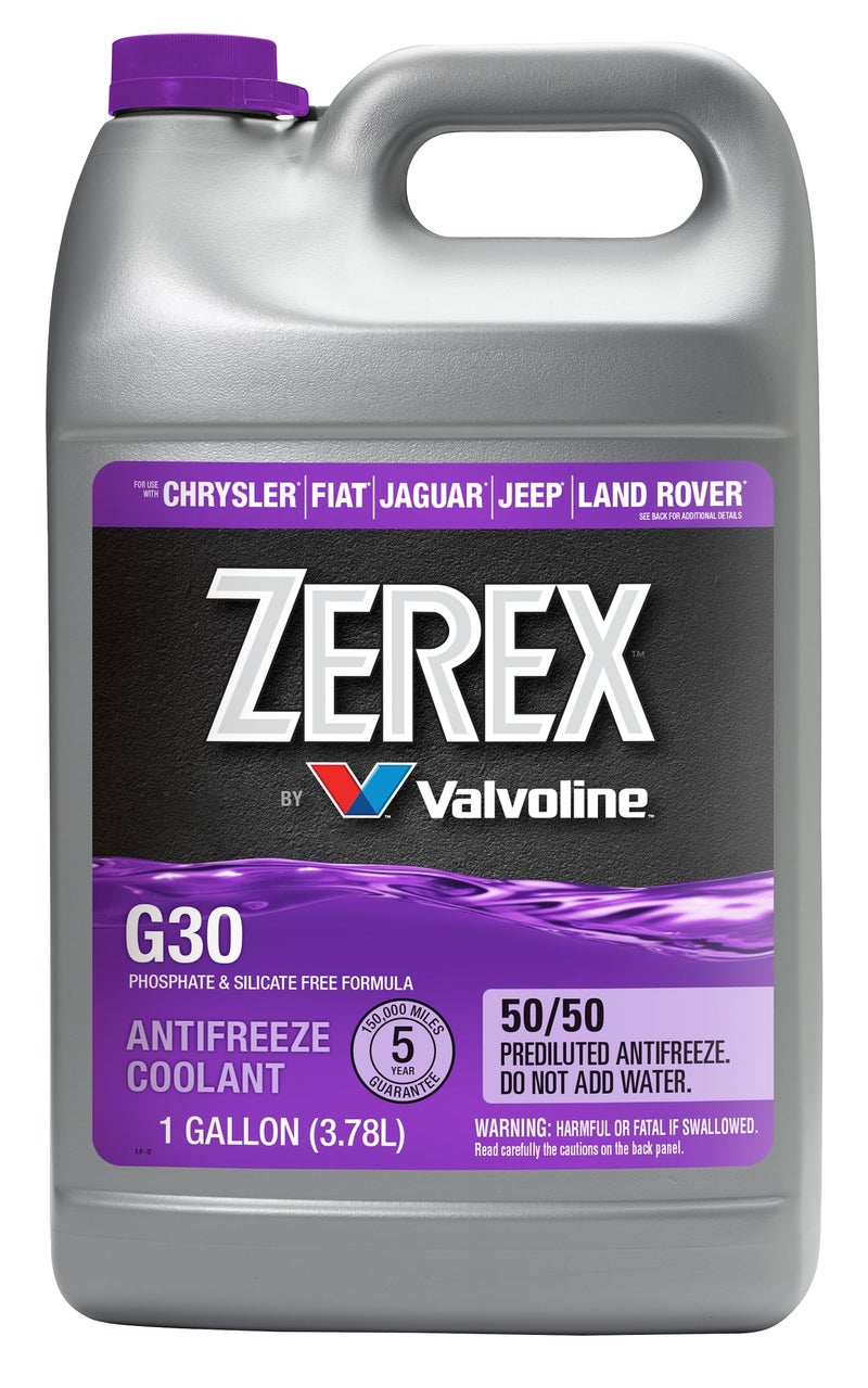 Valvoline Zerex G30 50/50 Ready-to-Use Antifreeze Coolant 1 Gallon - Image 1