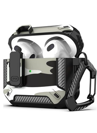 Airpods 4 Case, Airpods 4th Generation Case with Lock, Airpods 4th Generation Case, Hard Shell Rugged Shockproof Case with Keychain for Apple Airpods 4 2024 (Snow Camouflage) - pzsku/Z3EAFD831C550BD9AE171Z/45/1741180136/1836be20-0299-4646-b96c-2a24fe064d2e