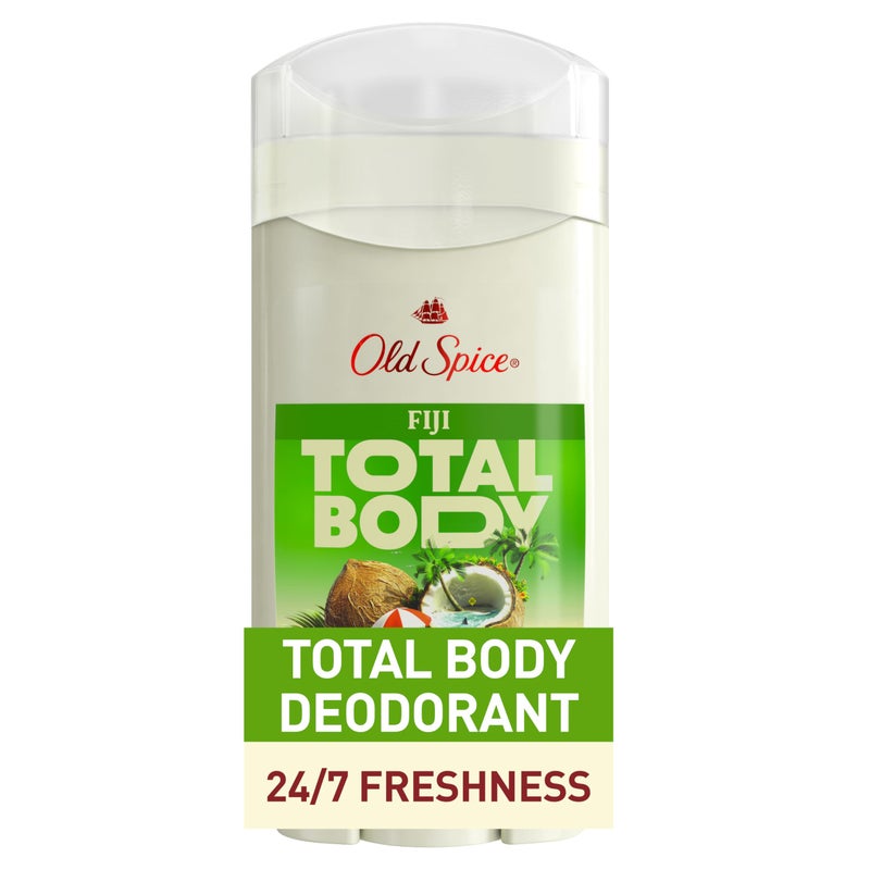 Old Spice Whole Body Deodorant Stick for Men, Aluminum Free, Fiji Scent, 24/7 Odor Protection, 24/7 Lasting Freshness, Dermatologist Tested, Gentle on Skin, Safe to Use All Over, 3.0 oz - Image 1
